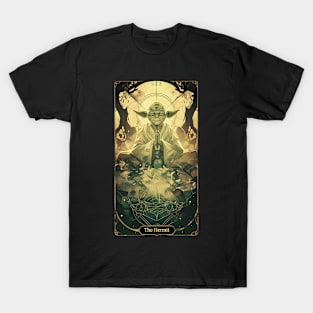 Hermit Yoda Tarot Card Star Wars T-Shirt